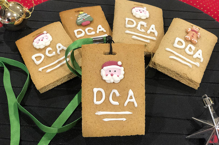 Department of Christmas Affairs Gingerbread lanyards